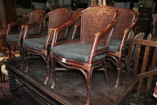 6 Rattan chairs